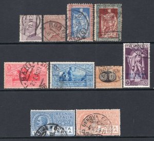 Italy 1920-1930 Group of 10 Better Stamps Used CV$234