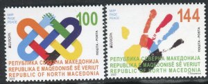 377 - NORTH MACEDONIA 2023 - Europa - Peace - MNH Set