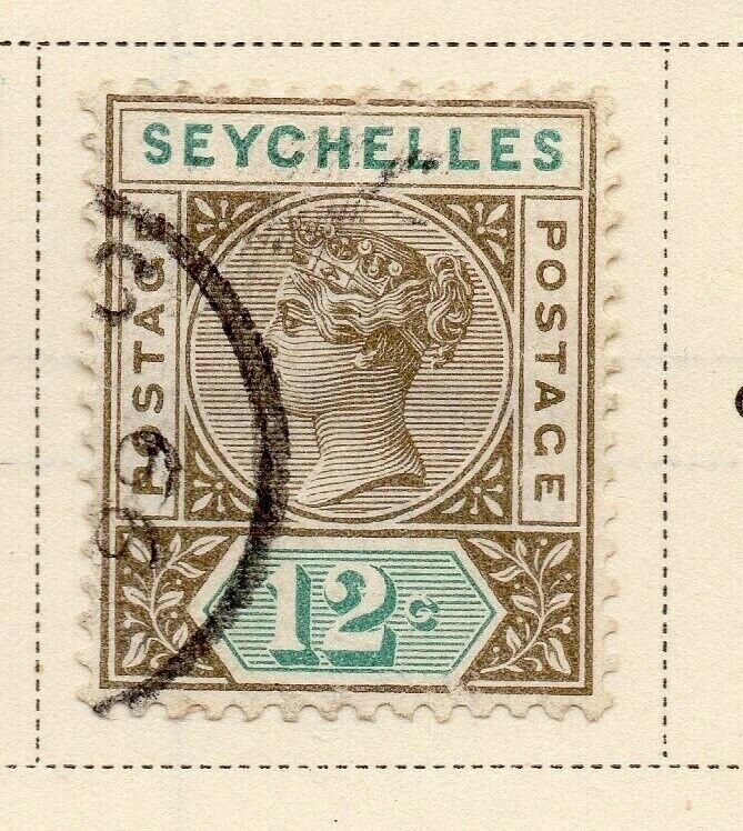 Seychelles 1893 Early Issue Fine Used 12c. 326863