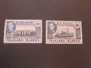 Falkland Islands 1938 Sc 87,89 MH