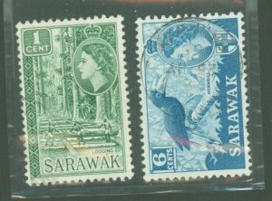 Sarawak #215/217 Used