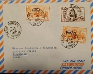 O 1956 FRENCH WEST AFRICA COUPLE FEEDING ANTELOPES SCT 60 BAMAKO FOUNTAIN FRE