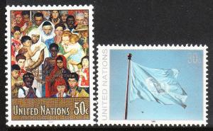 590-91 United Nations 1991 Definitives MNH