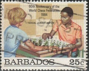 Barbados, #632 Used From 1984,  CV-$0.45