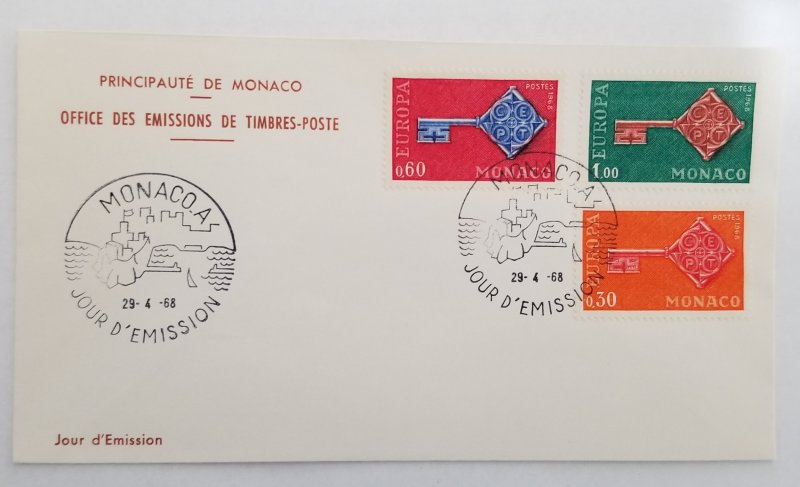 Monaco,  1968 First Day Covers - 12 Unaddressed