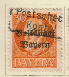 A6P12#75 German States Bavaria 1919 optd 30pf used-