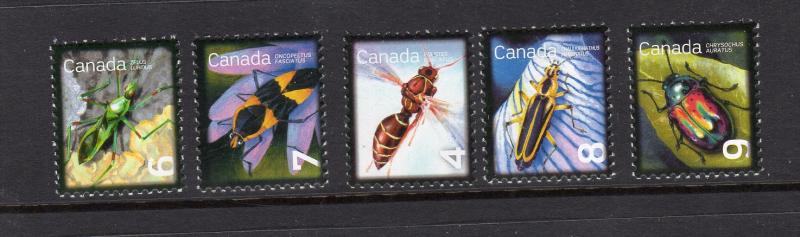 Canada #2406-2410  mnh..Insects