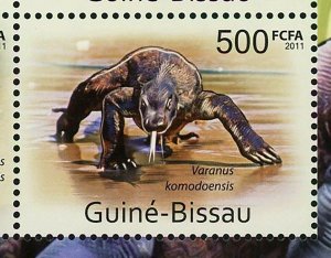 Komodo Dragons Stamp Varanus Komodoensis Souvenir Sheet MNH #5562-5565