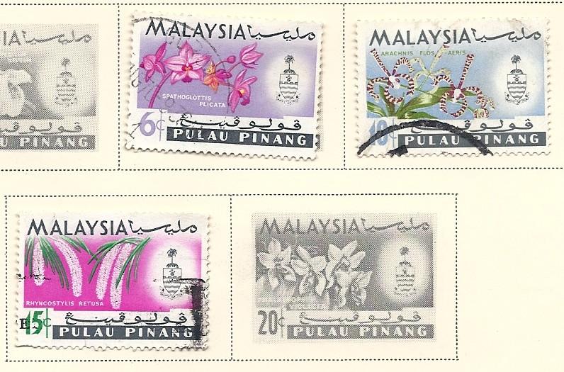 Malaya - Penang #70-72 (U) CV $0.60