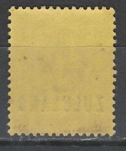 ZULULAND 1888 QV GREAT BRITAIN OVERPRINT 3D MNH **