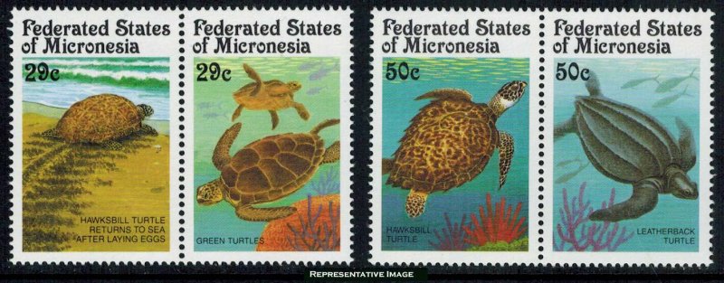 Micronesia Scott 135a, 137a Mint never hinged.