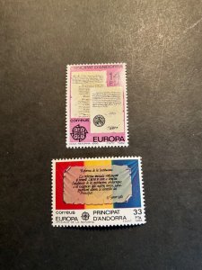 Stamps Spanish Andorra Scott #143-4 never hinged