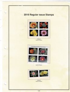 Cactus Fowers Forever US Postage Booklet Set of stamps #5350-59 VF MNH