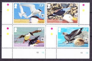 2012 South Georgia and South Sandwich Islands 556-559 WWF, Birds 13,00 €