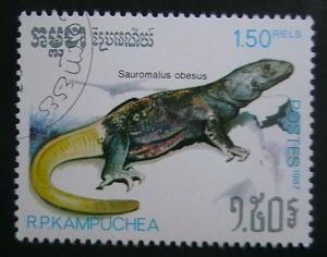 Cambodia - 809 - Reptiles: Sauromalus obesus