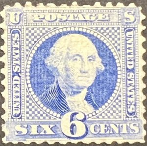 Scott#: 115 - George Washington 6¢ 1869 NBNC UNUSED single stamp MNG