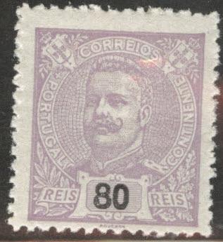 Portugal Scott 123 MH* from 1899-1905 King Carlos set