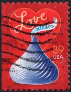SC#4122 39¢ Love: Hershey's Kiss Booklet Single: (2007) Used