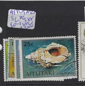 Aitutaki SC 86, 88, 90-1 VFU (1gty)