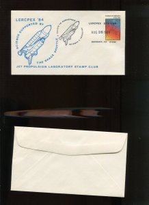 LERCPEX '84 SPACE SHUTTLE SCIENCE JET PROPULSION LAB AUG 26 1984 COVER HR1473