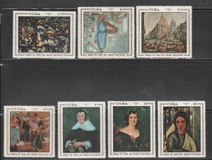 1970 Caribbean Stamps Art  Paintings in The National Museum Complete Set  MNH