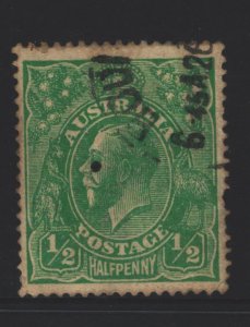 Australia Sc#19 Used  - pencil on reverse