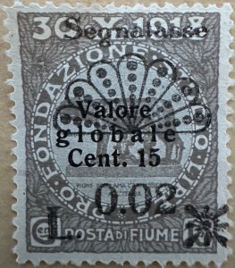 Fiume 1921 Sc.J15 Unused