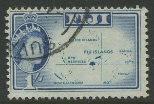 STAMP STATION PERTH Fiji #171 QEII Definitive Issue Used 1961 CV$1.00