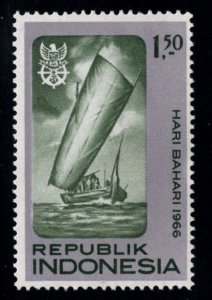 Indonesia Scott 691 MNH** Sailboat stamp