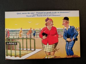 The comic postcard is part of Bamforth's famous Seaside Comic Post...