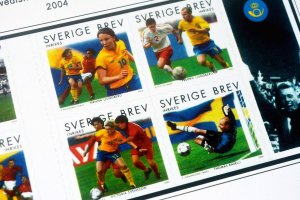 COLOR PRINTED SWEDEN 2000-2010 + 2011-2019 STAMP ALBUM PAGES (131 illust. pages)