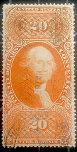 US Stamps-SC# R98C - Revenue  - Used  - Cut Cancel - CV $110.00