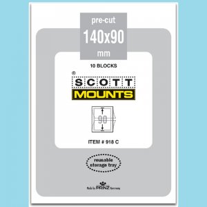 Scott Mounts Clear 140/90 mm,(1 Pgk. 10ea.)(00918C)*