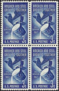 1090 Mint,OG,NH... Block of 4...  SCV $1.00