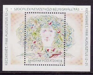 Hungary-Sc#B339-unused NH sheet-SOCFILEX-1988-