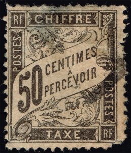 France #J21 Postage Due; Used (0Stars)