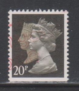 Great Britain,  20p Machin,   (SC# MH194) Used