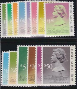 Hong Kong 1987 SC 490-504 MNH Set