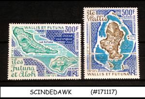 WALLIS AND FUTUNA ISLANDS - 1978 MAP OF ISLANDS - 2V - MINT NH