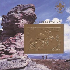 Mongolia - 1993 Nature Conservation - Souvenir Sheet w/Imperf Stamp - Scott