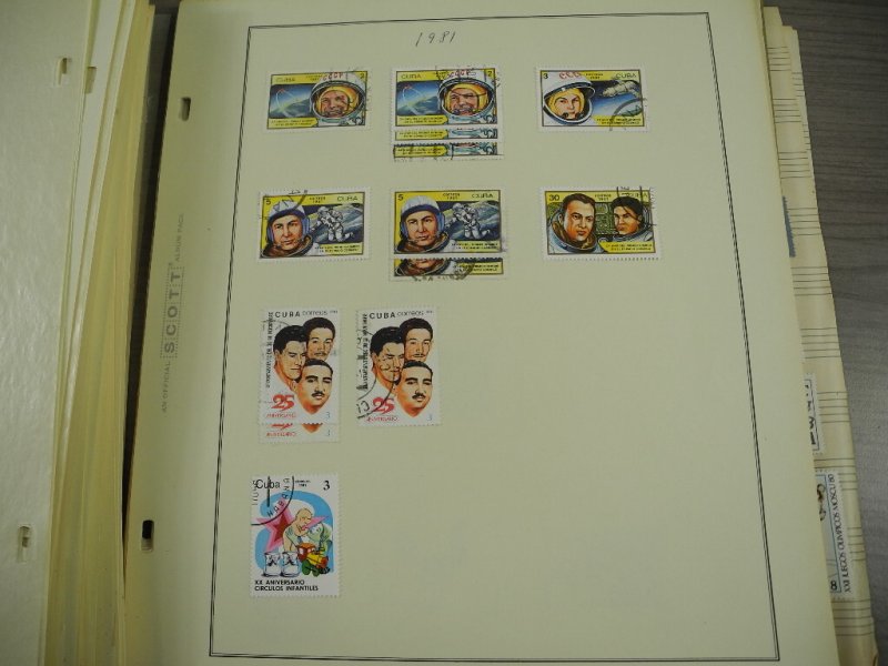 CUBA, 100s & 100s of Stamps mostly hinged on Scott pages