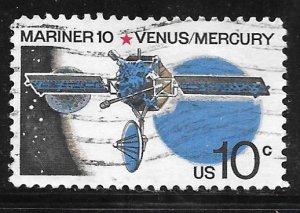 USA 1557: 10c Mariner 10, Venus and Mercury, used, VF