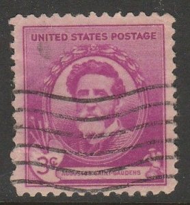 U.S. 886, FAMOUS AMERICANS ISSUE. USED, F. (752)