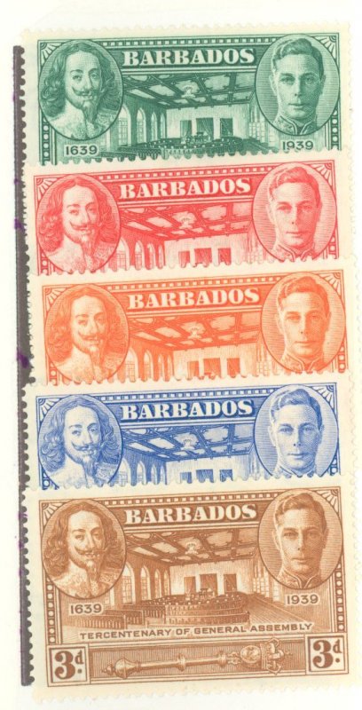 Barbados #202-206  Single (Complete Set)