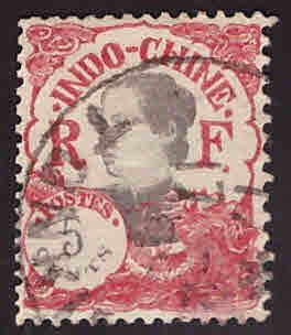 French Indo-China Scott 102 Used 1923 stamp