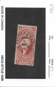 $1 Probate of Will Tax Stamp, Sc # R76c, used. Nice Canx (55877)