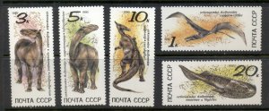 Russia 1990 Prehistoric Animals, Dinosaurs MUH