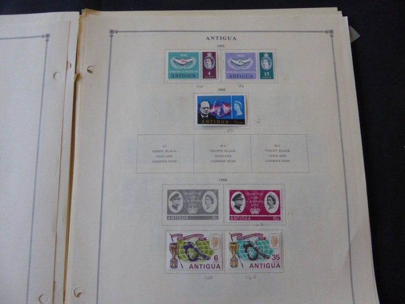 Antigua 1921-1985 Stamp Collection on Scott International Pages