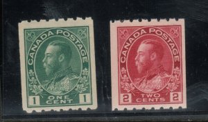 Canada #123 - #124 Mint Fine - Very Fine Never Hinged Set