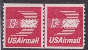 United States # C83, Coil Line Pair, Mint NH